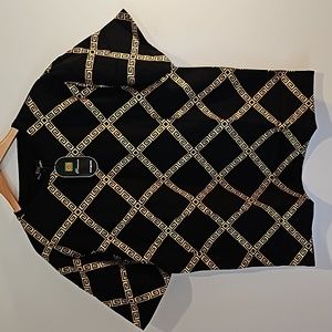 NWT ✨️GG PREMIUM CLOTHING✨️ Gold Sparkle Design T-Shirt, Black and Gold, Size XL